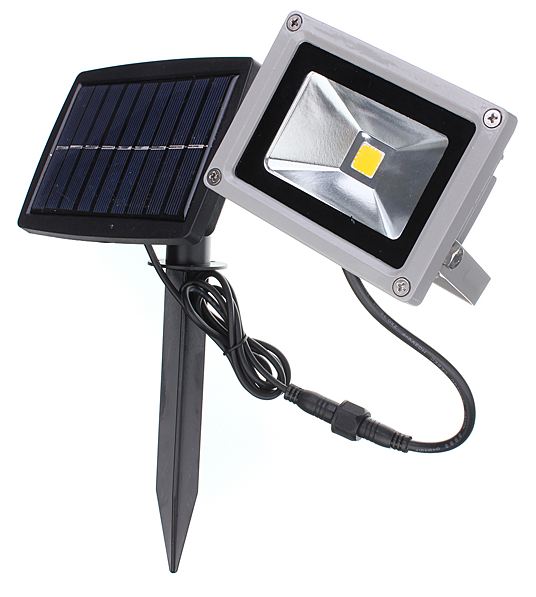 10W Solar Power LED Flood Light Waterproof Outdoor